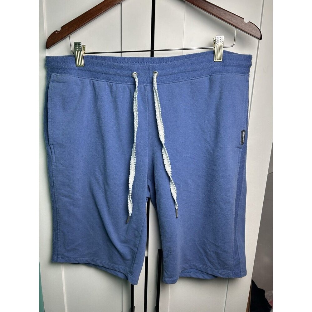Eddie Bauer Men’s Sweat Shorts Elastic Waist Drawstring Lightweight Blue Large - Picture 6 of 10